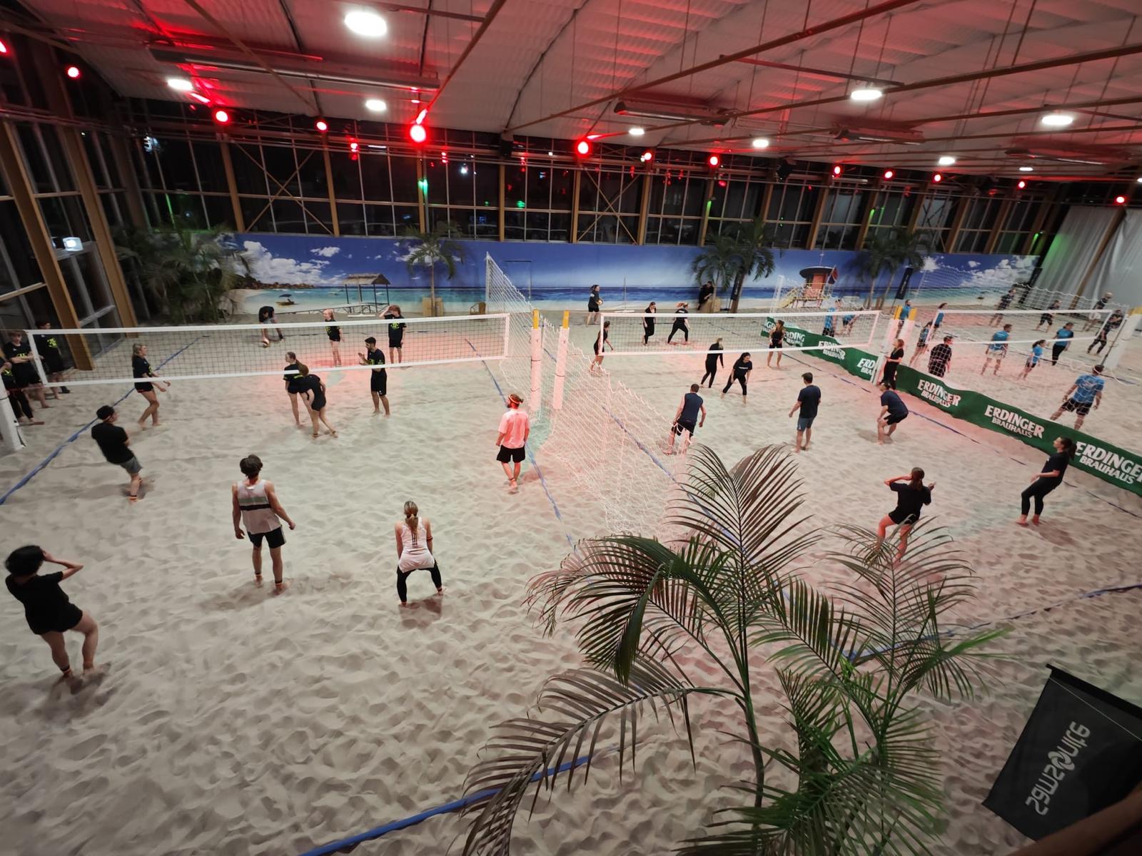 Corporate Beachvolleyball Event in der Indoor-Beachhalle